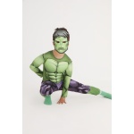 HULK 7-9 Yaş / Disney Marvel Orjinal Lisanslı Kaslı Hulk Kostüm / Yeşil Dev Adam Çocuk Parti Kıyafeti